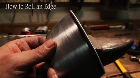 how to roll an edge on sheet metal|how to tip sheet metal.